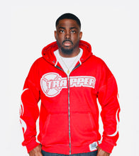 Load image into Gallery viewer, Trapper Flame Hoodie Red
