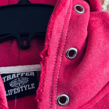 Load image into Gallery viewer, Trapper Flame Hoodie Acid Wash Pink
