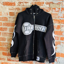 Load image into Gallery viewer, Trapper Flame Hoodie Black
